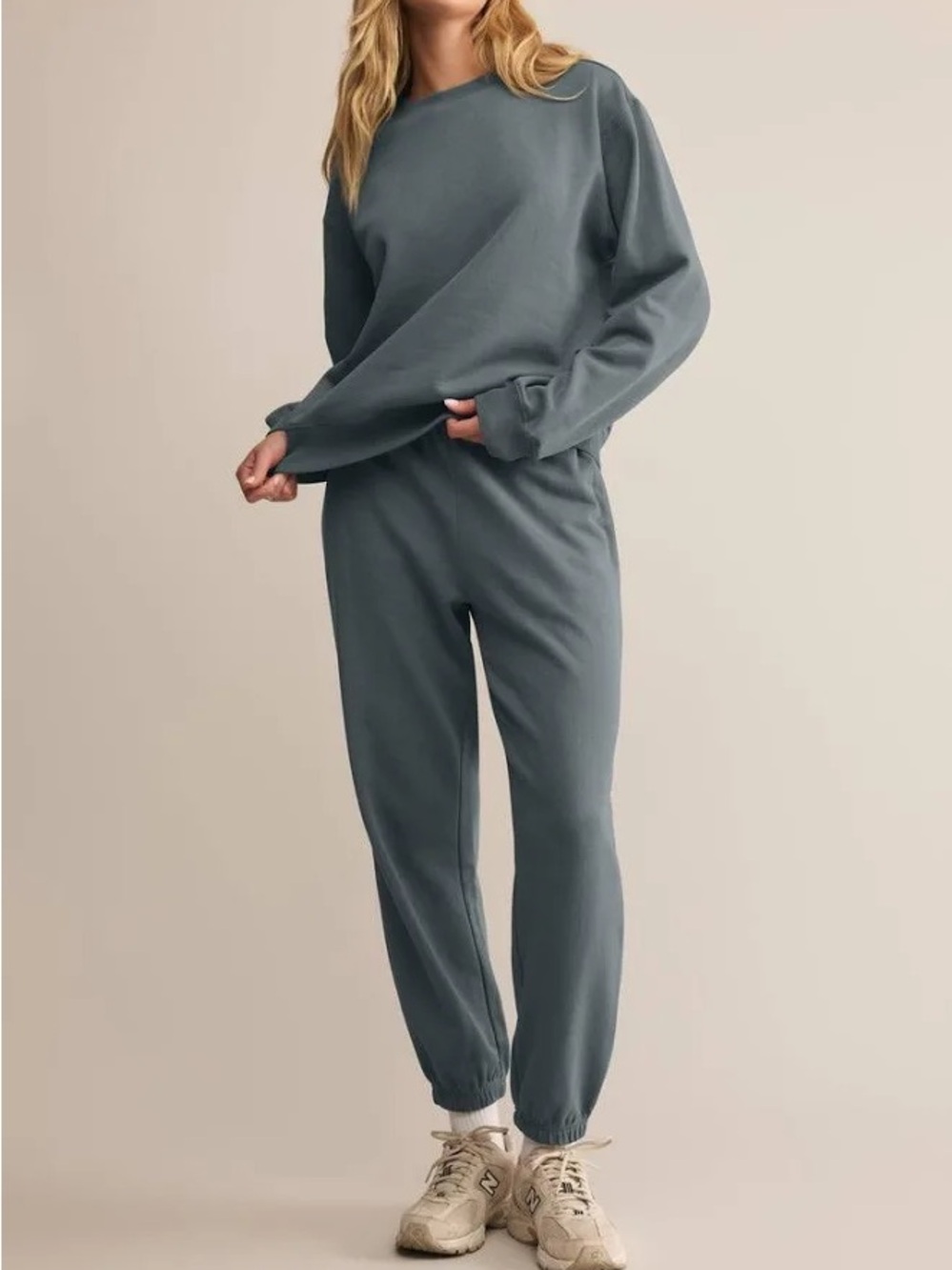 Z Supply Stadium Womens Cotton Joggers - Storm Cloud Gray Medium New NWT